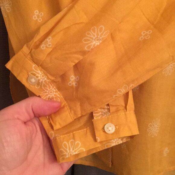 LOFT outlet Petite Button Down Blouse Small - Picture 6 of 8